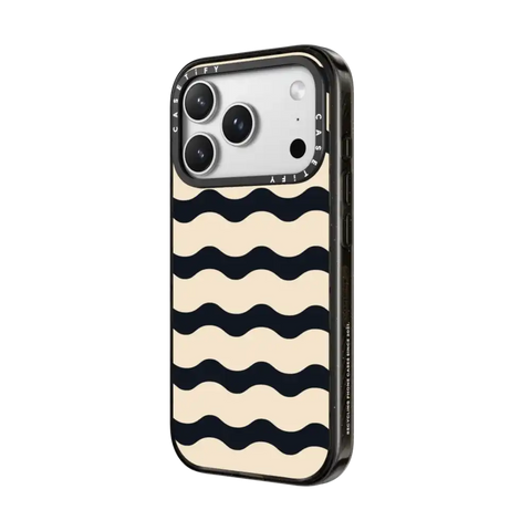 Black And White Wavy Stripe