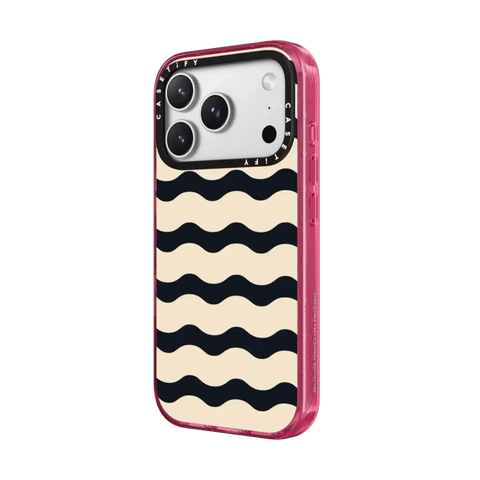 Black And White Wavy Stripe