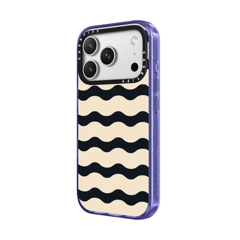 Black And White Wavy Stripe