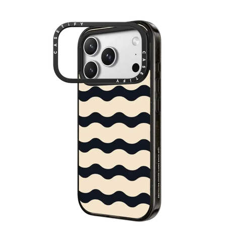 Black And White Wavy Stripe