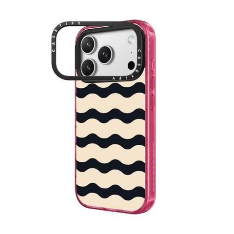 Black And White Wavy Stripe