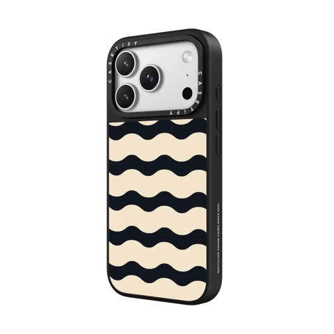 Black And White Wavy Stripe