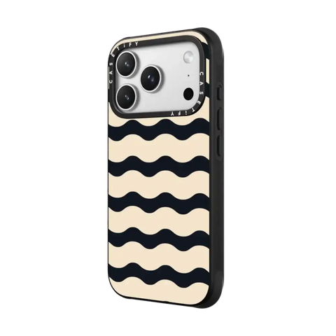 Black And White Wavy Stripe