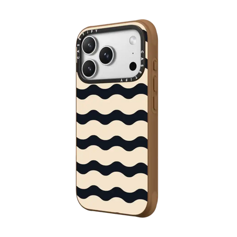 Black And White Wavy Stripe
