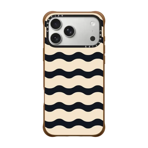 Black And White Wavy Stripe