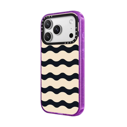 Black And White Wavy Stripe
