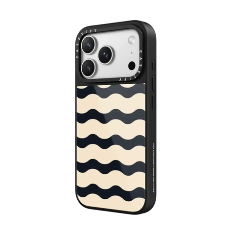 Black And White Wavy Stripe