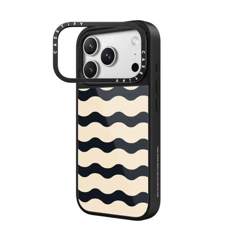 Black And White Wavy Stripe