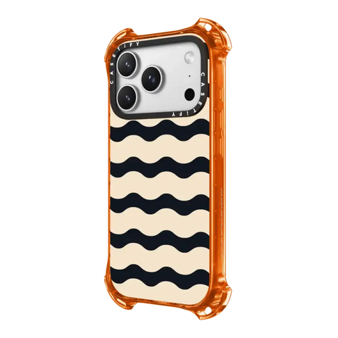 Black And White Wavy Stripe