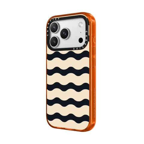 Black And White Wavy Stripe