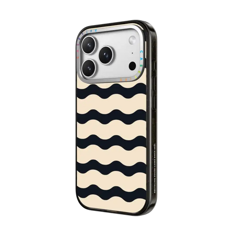 Black And White Wavy Stripe