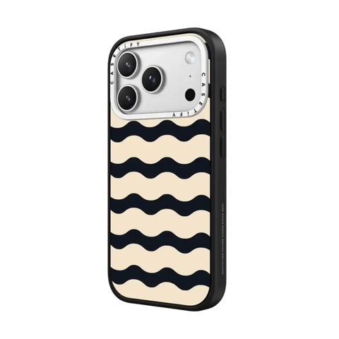 Black And White Wavy Stripe