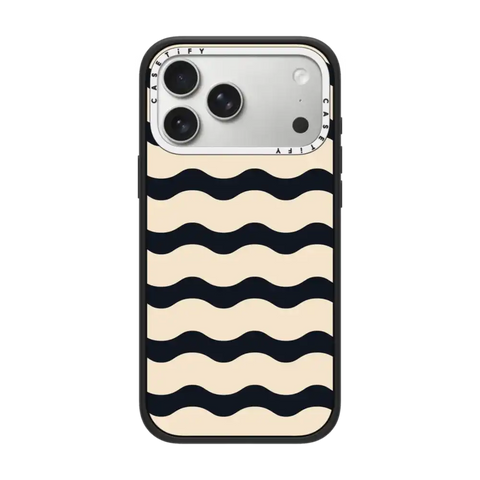Black And White Wavy Stripe