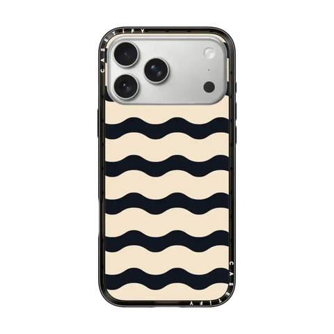 Black And White Wavy Stripe