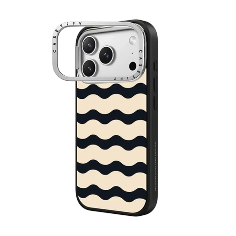 Black And White Wavy Stripe