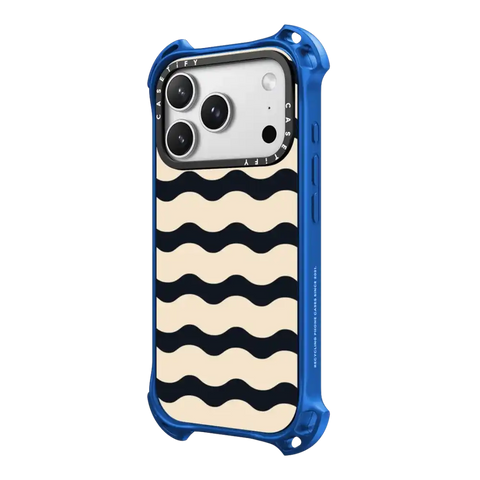 Black And White Wavy Stripe