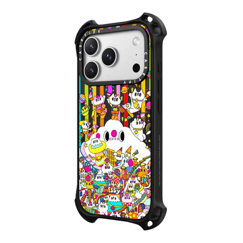 Messy Desk Rainbow Stripes