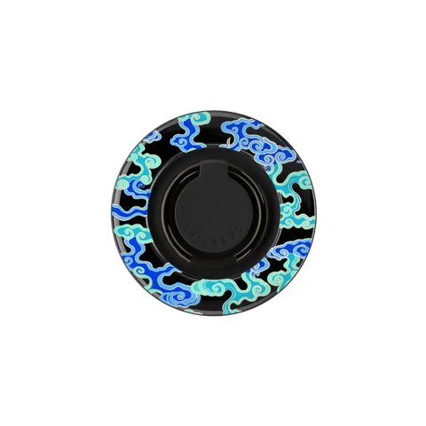 Blue Auspicious Clouds Snappy Ring Holder