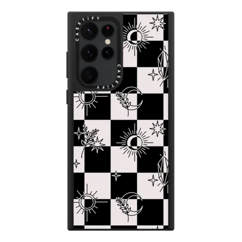 Witchy Checkered Print