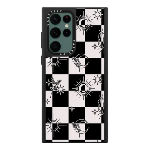 Witchy Checkered Print