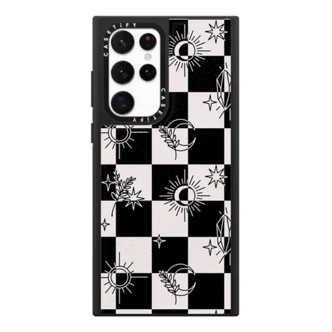 Witchy Checkered Print