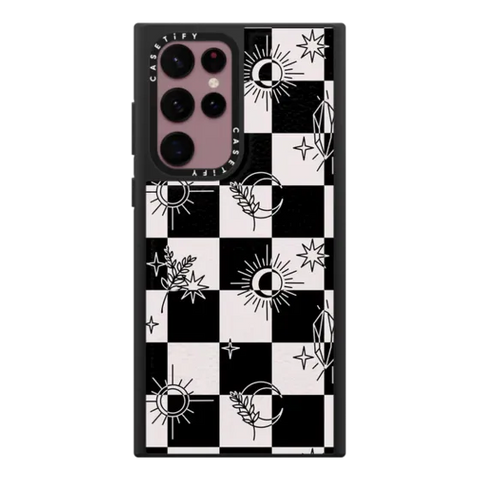 Witchy Checkered Print