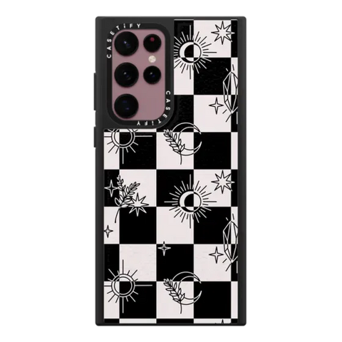 Witchy Checkered Print