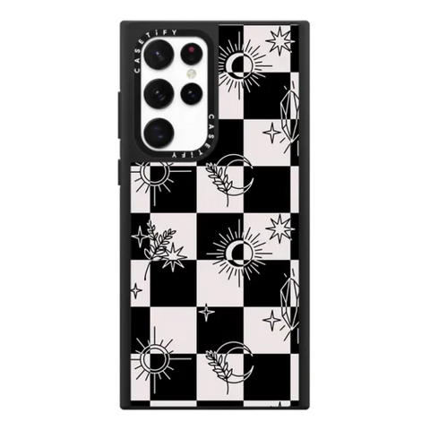 Witchy Checkered Print