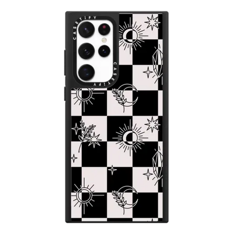 Witchy Checkered Print