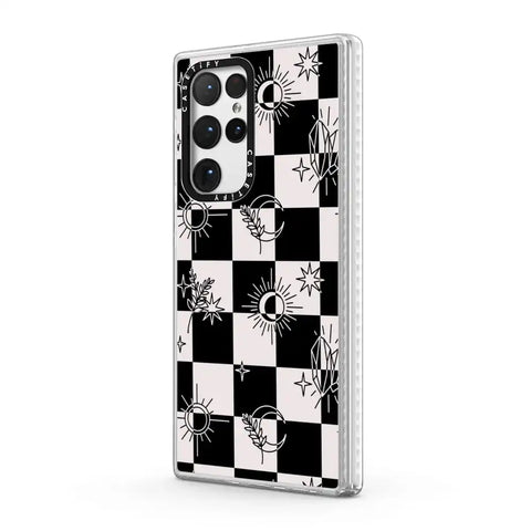 Witchy Checkered Print