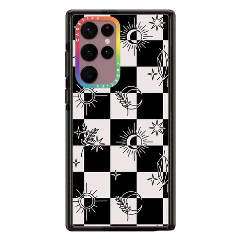 Witchy Checkered Print