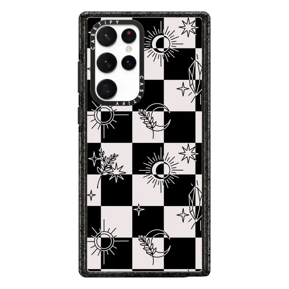 Witchy Checkered Print