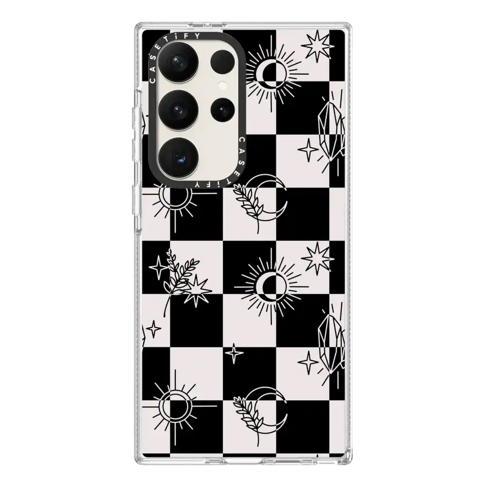 Witchy Checkered Print
