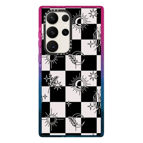 Witchy Checkered Print