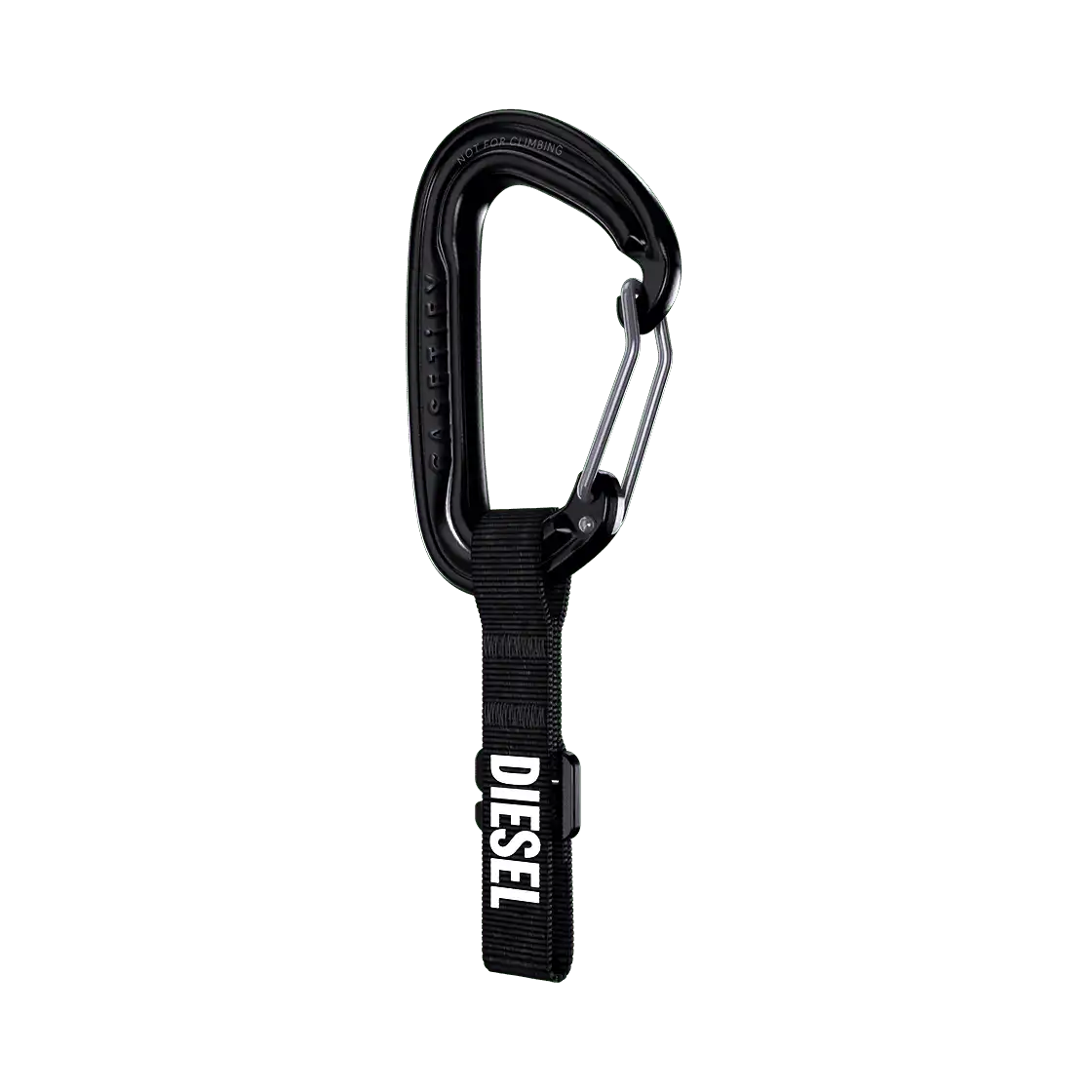 DIESEL Black Biscotto Carabiner