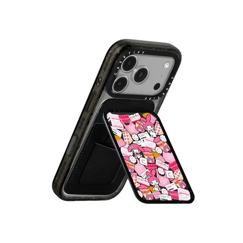 My Melody Sticker Snappy Cardholder Stand
