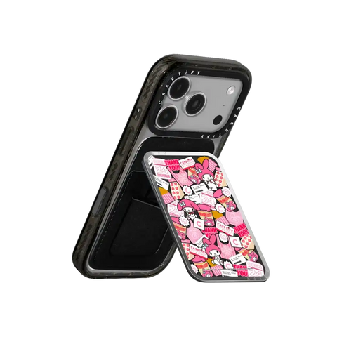 My Melody Sticker Snappy Cardholder Stand