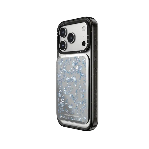 NMK Blue Nacre Snappy Cardholder Stand