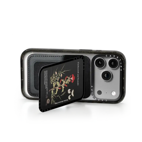 NMK Cockscomb and Scarabs Snappy Cardholder Stand