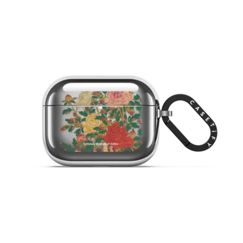 NMK Peonies Earbuds Case - Black Case Edition