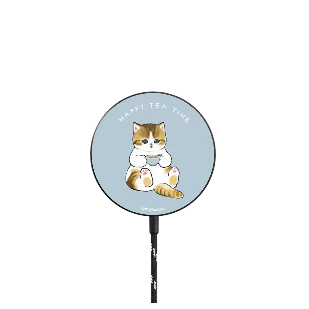 Happy Tea Time PowerThru Magnetic Wireless Charger