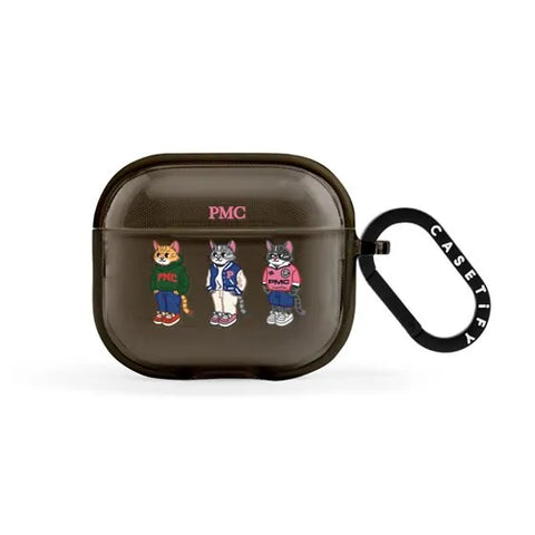 College Cat Earbuds Case