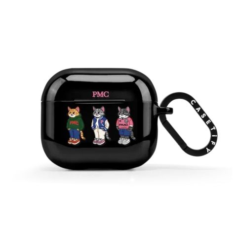 College Cat Earbuds Case
