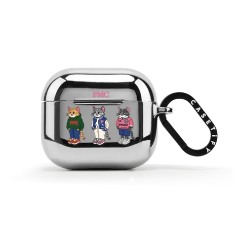 College Cat Earbuds Case