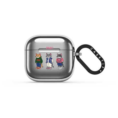 College Cat Earbuds Case