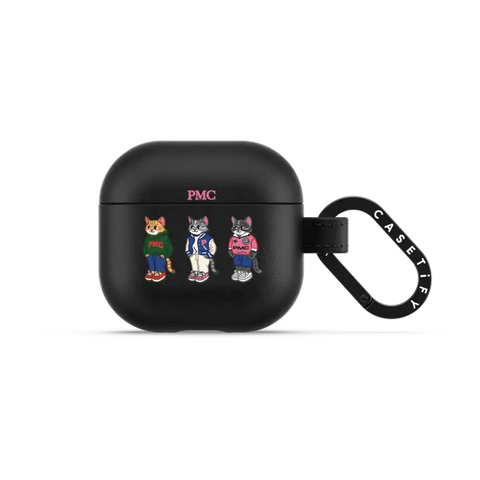 College Cat Earbuds Case