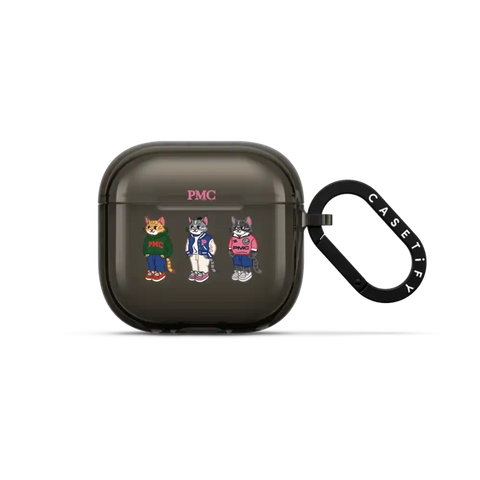 College Cat Earbuds Case