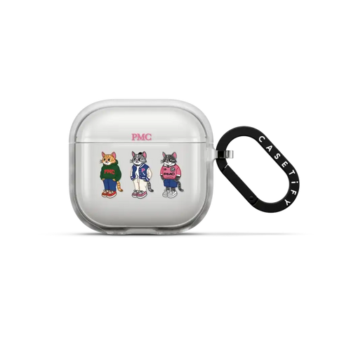 College Cat Earbuds Case