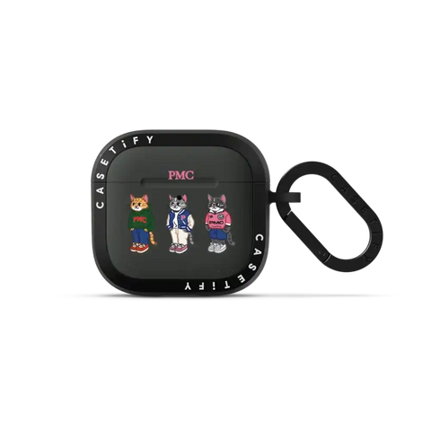 College Cat Earbuds Case