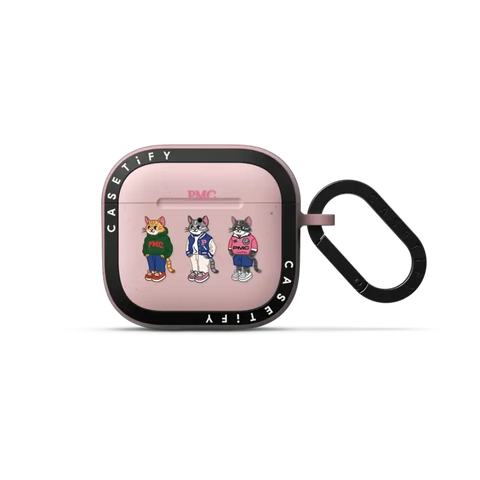 College Cat Earbuds Case
